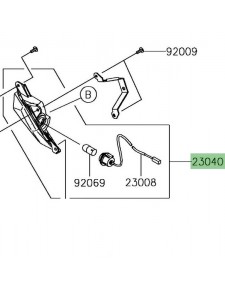 Clignotant avant gauche Kawasaki Ninja 650 (2017-2019) | Réf. 230400137