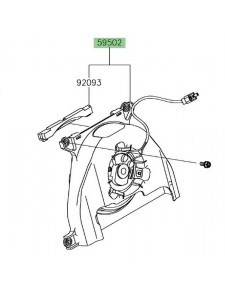 Ventilateur d'origine Kawasaki 595020608