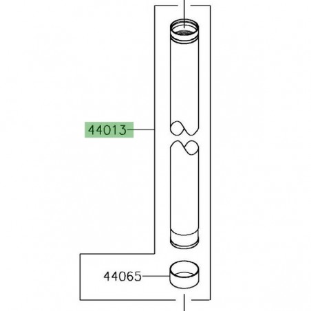 Tube de fourche d'origine Kawasaki 440130316 | Moto Shop 35