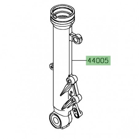 Fourreau de fourche gauche Kawasaki Ninja 650 (2017-2021) | Réf. 44005011532A