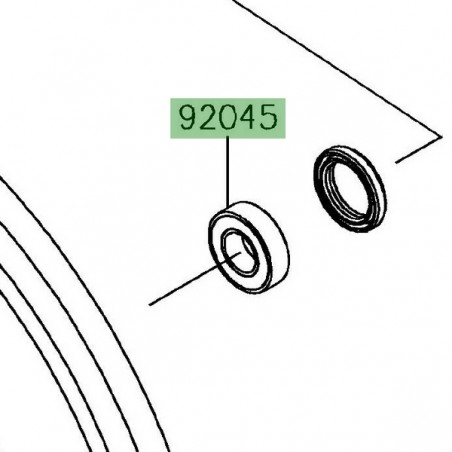 Roulement à billes 20x42x12 Kawasaki 920450820 | Moto Shop 35