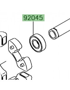 Roulement à billes 20x47x14 Kawasaki 920450821