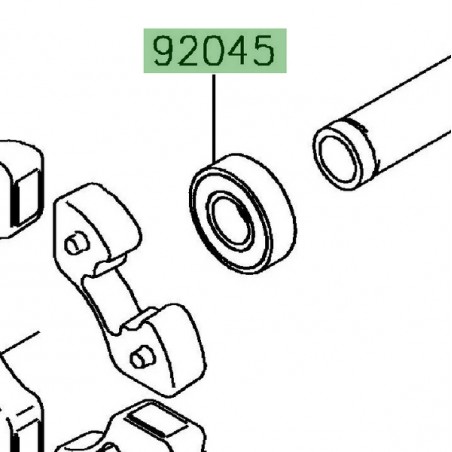 Roulement à billes 20x47x14 Kawasaki 920450821 | Moto Shop 35