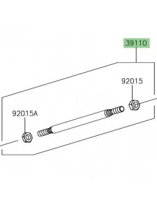 Tige sélecteur de vitesse Kawasaki 391101124