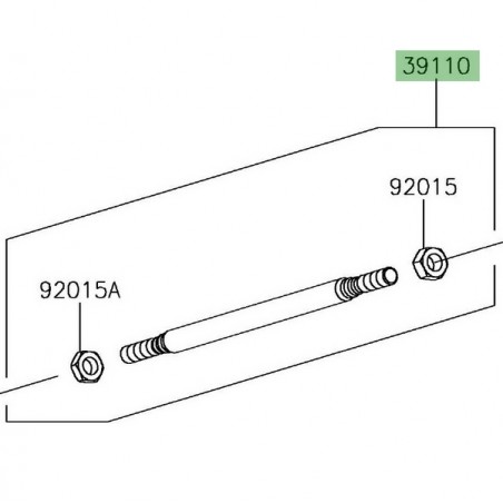 Tige sélecteur de vitesse Kawasaki 391101124 | Moto Shop 35