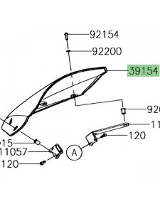 Bulle d'origine Kawasaki Ninja 650 (2017-2019) | Réf. 391540352