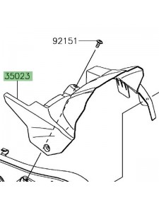 Garde-boue arrière Kawasaki 350230417