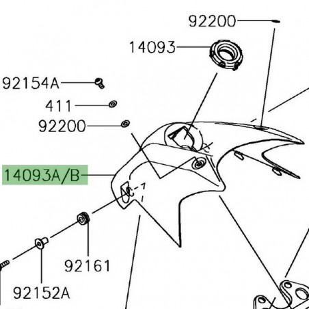 Habillage de réservoir Kawasaki Ninja 650 (2017-2019) | Moto Shop 35