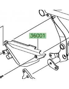 Cache sous selle Kawasaki Ninja 650 (2017-2021)