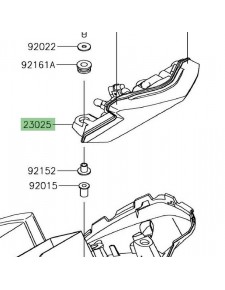 Feu arrière à Leds Kawasaki Ninja 650 (2017-2021) | Réf. 230250362