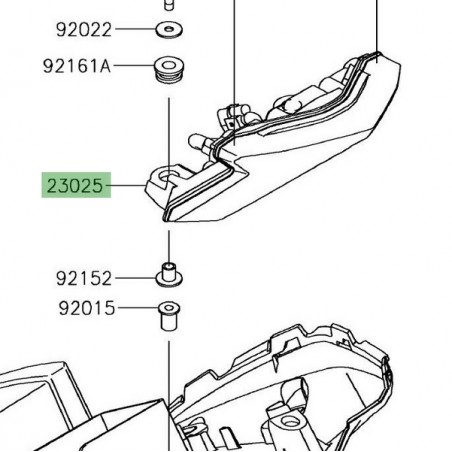 Feu arrière à Leds Kawasaki Ninja 650 (2017-2021) | Réf. 230250362