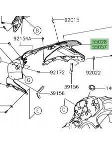 Tête de fourche peinte Kawasaki Ninja 650 (2017-2019) | Moto Shop 35