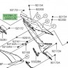 Flanc de carénage peint Kawasaki Ninja 650 (2017-2019)