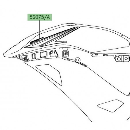 Autocollant "650" flancs de carénage Kawasaki Ninja 650 2017 | Moto Shop 35