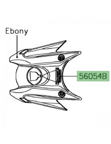 Autocollant "Kawasaki Racing Team" réservoir Kawasaki Ninja 650 KRT Edition (2017-2019) | Réf. 560542216
