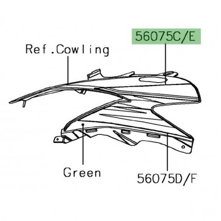 Autocollant supérieur tête de fourche Kawasaki Ninja 650 KRT Edition 2017 | Moto Shop 35