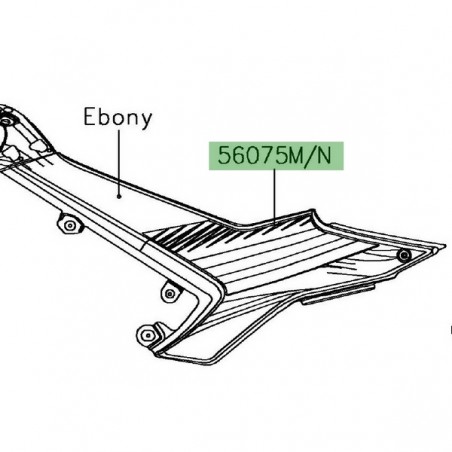 Autocollant habillage sous réservoir Kawasaki Ninja 650 KRT Edition 2017 | Moto Shop 35