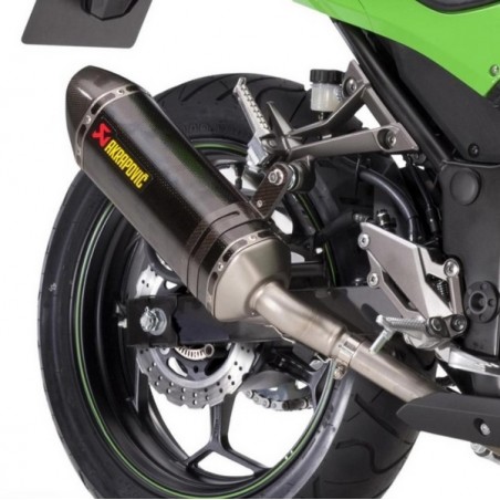 Échappement Akrapovic carbone Kawasaki Ninja 300 | Réf. 258EXP0076A