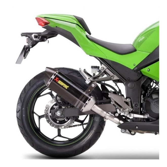 Échappement Akrapovic carbone Kawasaki Ninja 300 | Réf. 258EXP0076A