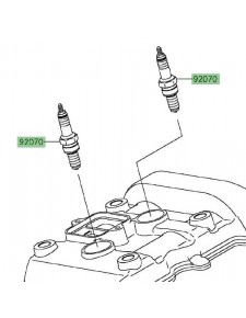 Bougie NGK CR8E Kawasaki Z300 (2015-2016)