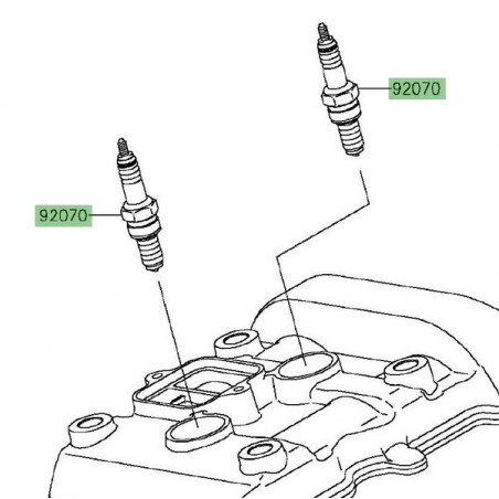 Bougie NGK CR8E Kawasaki Z300 (2015-2016) | Réf. CR8E