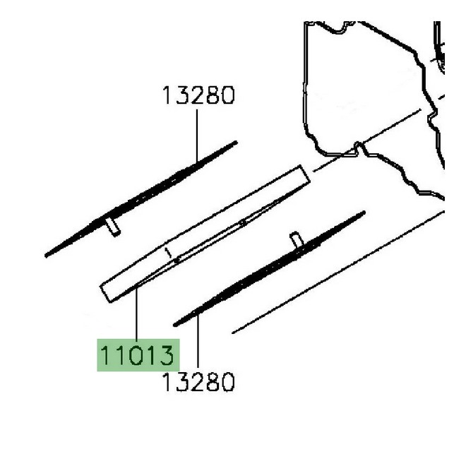 Filtre à huile d'origine Kawasaki 160970008 | Moto Shop 35