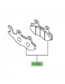 Plaquettes de frein avant Kawasaki Z300 (2015-2016)