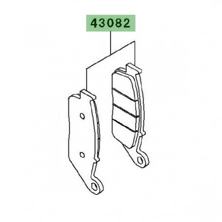Plaquettes de frein avant Kawasaki Z750 (2007-2012) | Réf. 430820079