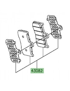 Plaquettes de frein avant Kawasaki Z800 (2013-2016) | Réf. 430820129