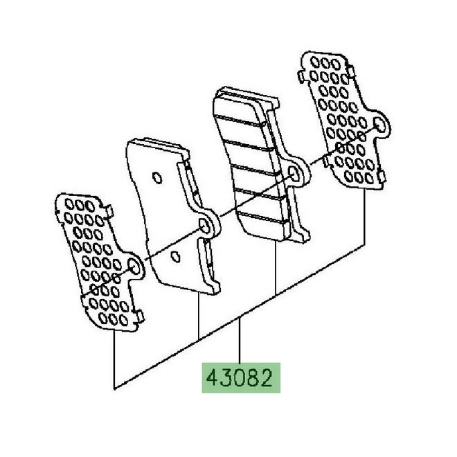 Plaquettes de frein avant Kawasaki Z800 (2013-2016)