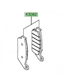 Plaquettes de frein avant Kawasaki Z800e (2013-2016) | Réf. 430820130