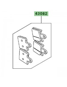 Plaquettes de frein avant Kawasaki Z1000 (2007-2009)