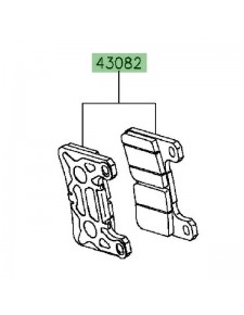 Plaquettes de frein avant Kawasaki Z1000 (2014 et +) | Réf. 430820147