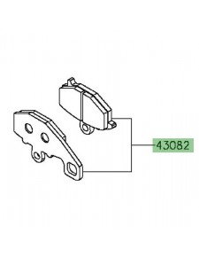 Plaquettes de frein arrière Kawasaki Z1000 (2014-2016) | Réf. 430820119