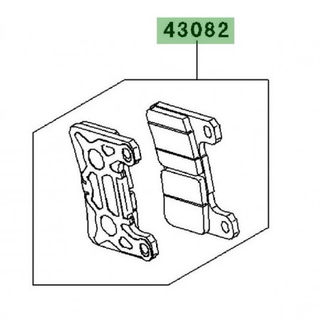 Plaquettes de frein avant Kawasaki Z1000SX (2011-2013) | Réf. 430820113
