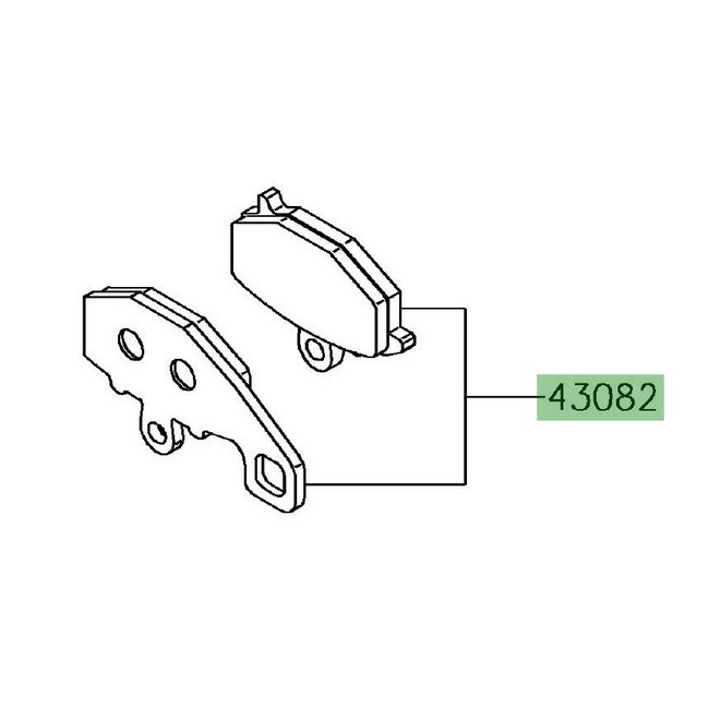 Plaquettes de frein Kawasaki 430820151 | Moto Shop 35