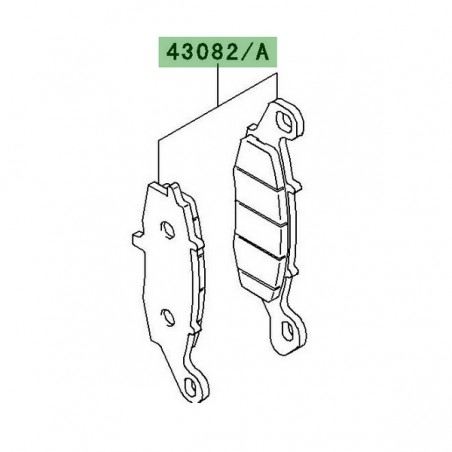 Plaquettes de frein avant Kawasaki Er-6n (2006-2008) | Moto Shop 35