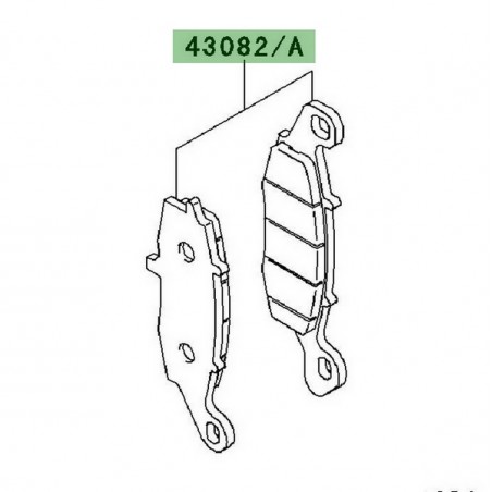 Plaquettes de frein avant Kawasaki Er-6n (2012-2016) | Moto Shop 35