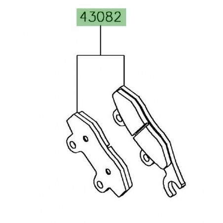 Plaquettes de frein arrière Kawasaki Ninja H2 SX (2018 et +) | Moto Shop 35