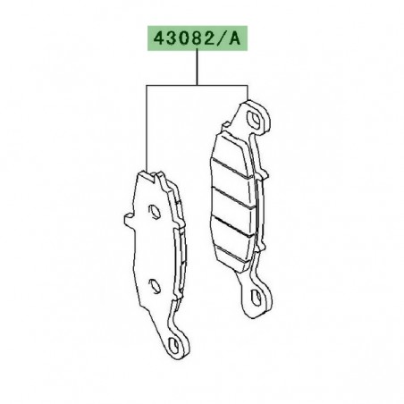 Plaquettes de frein avant Kawasaki Versys 650 ABS (2007-2009) | Moto Shop 35