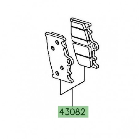 Plaquettes de frein avant Kawasaki Versys 1000 (2015-2018) | Réf. 430820153