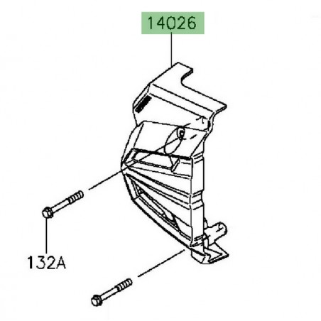 Carter pignon de sortie de boîte Kawasaki Z300 (2015-2016) | Réf. 140260096