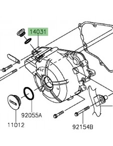 Carter d'alternateur Kawasaki Z300 (2015-2016) | Réf. 140310562