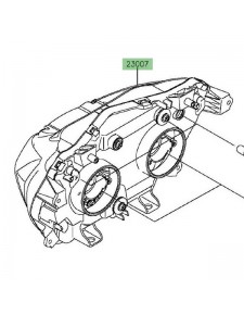 Bloc optique avant Kawasaki Z300 (2015-2016) | Réf. 230070193