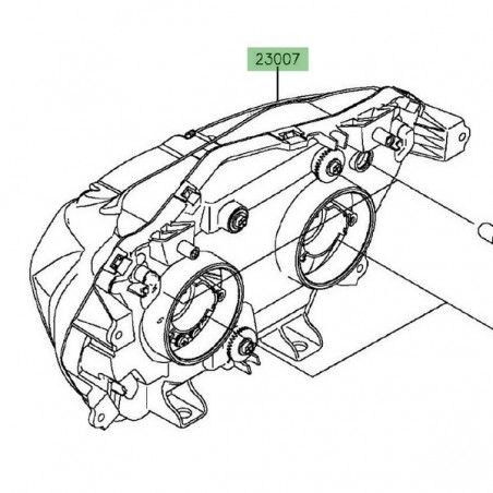 Bloc optique avant Kawasaki Z300 (2015-2016) | Réf. 230070193