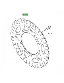 Disque de frein avant Kawasaki Z300 (2015-2016) | Réf. 41080057811H