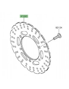 Disque de frein arrière Kawasaki Z300 (2015-2016) | Réf. 41080059111H