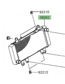 Radiateur Kawasaki Z300 (2015-2016)