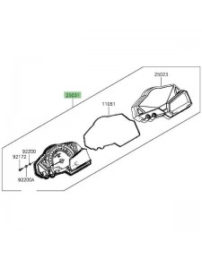 Ensemble compteur Kawasaki Z300 (2015-2016) | Moto Shop 35
