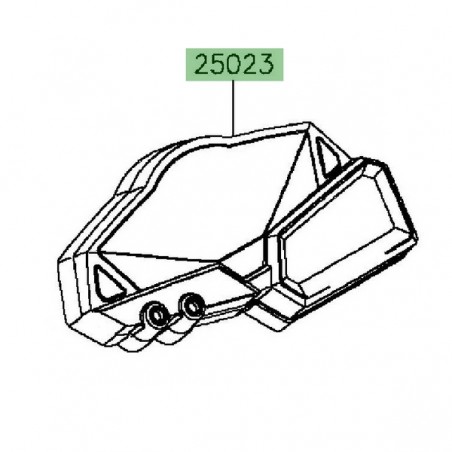 Couvercle de compteur Kawasaki Z300 (2015-2016) | Réf. 250230116